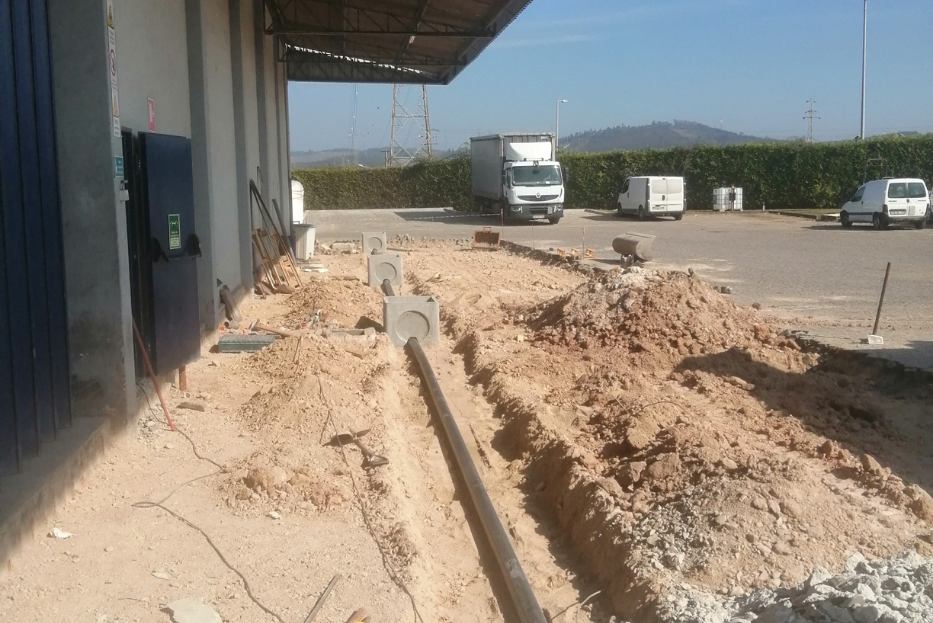 Infraestruturas, lajes e estacionamento