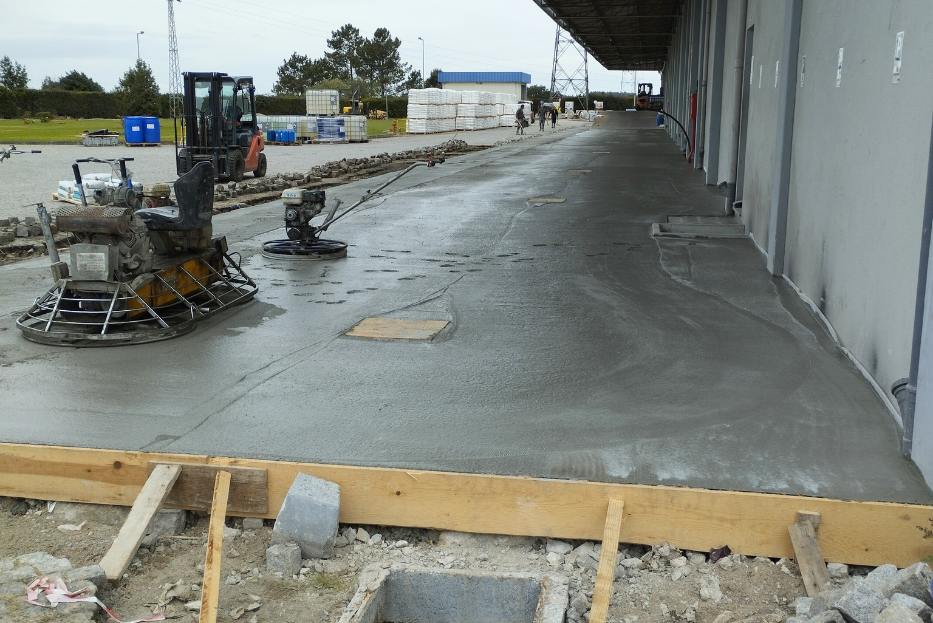 Infraestruturas, lajes e estacionamento