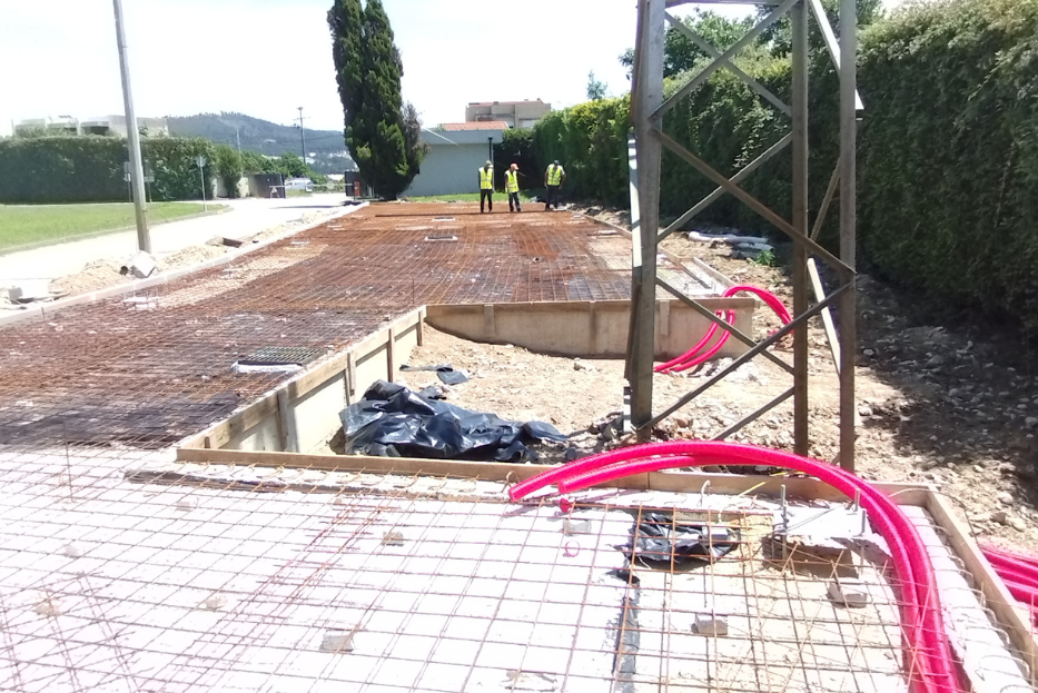 Infraestruturas, lajes e estacionamento