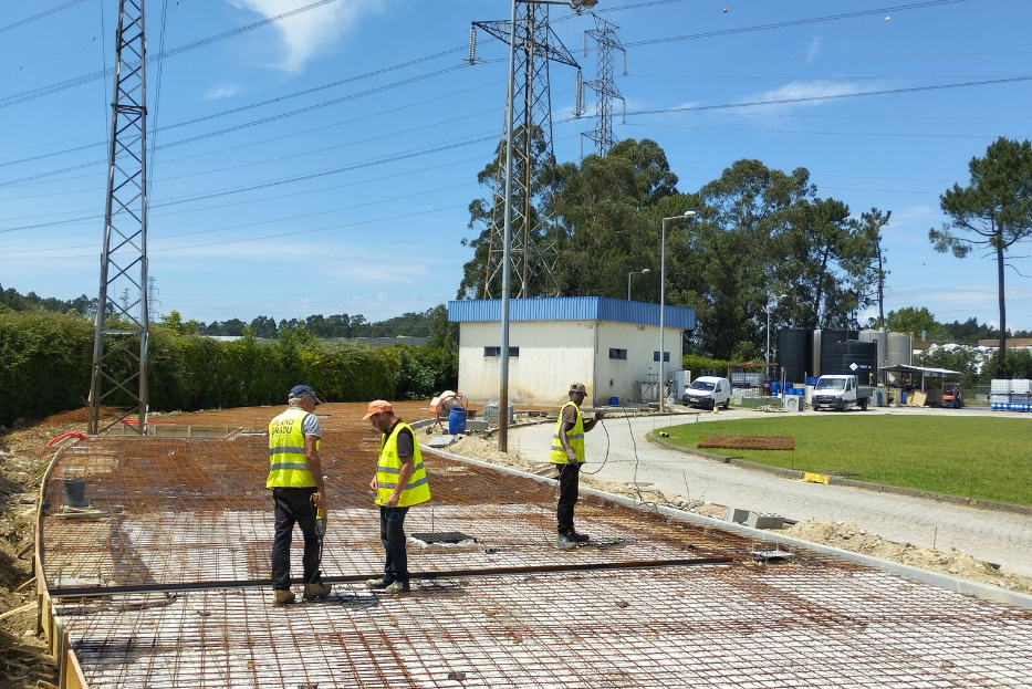 Infraestruturas, lajes e estacionamento