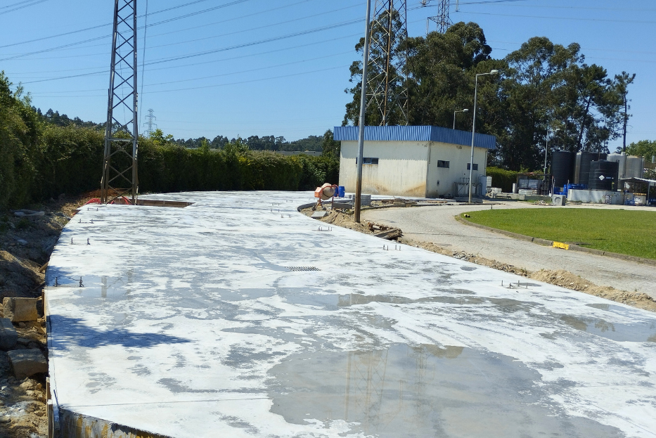 Infraestruturas, lajes e estacionamento